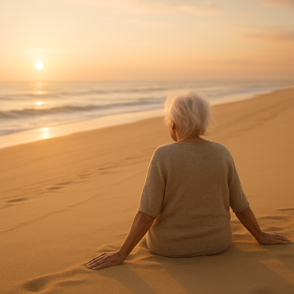 Old Woman by The Sea
